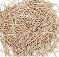 🌲 creativity street flat wood toothpick set - 64 pieces, natural wooden toothpicks logo
