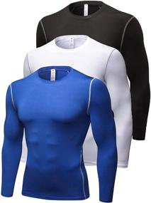 img 4 attached to Unleash Comfort and Style 🌈 with Queerier Compression Undershirts Baselayer Thermal