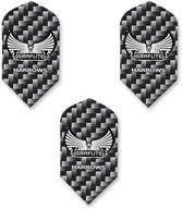 🎯 enhance your dart game with harrows graflite slim shape dart flights in cool gray логотип