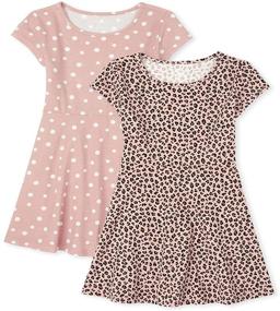 img 2 attached to Childrens Place Skater 2 Pack Medium Girls' Clothing