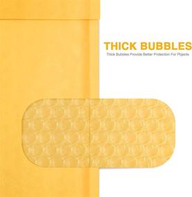 img 2 attached to 💌 Fuxury Fu Global Kraft Bubble Mailers: Premium #5 Bubble Envelopes, 10.5x16 Inch, Pack of 25 Padded Envelopes