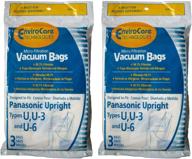 6 panasonic u-3 u-6 upright vacuum cleaner bags, mc-v145m, mc-115p, mc-v5000 to mc-v5099, mc-v7300 to mc-v7399, mc-v6200 to mc-v6299 логотип