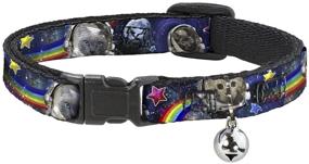 img 4 attached to Buckle Down Collar Breakaway Astronaut Rainbows