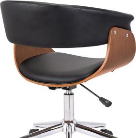 img 2 attached to 🪑 Stylish and Comfortable Armen Living Bellevue Black Office Chair for Productive Workspaces