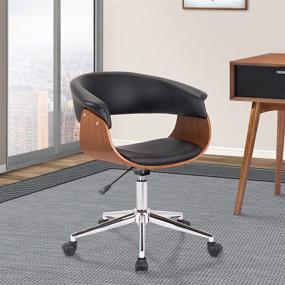 img 1 attached to 🪑 Stylish and Comfortable Armen Living Bellevue Black Office Chair for Productive Workspaces