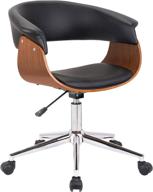 🪑 stylish and comfortable armen living bellevue black office chair for productive workspaces logo