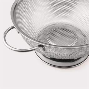 img 1 attached to 🍝 Tovolo 1.5 Quart Stainless Steel Colander: Loop Handles, Rust-Resistant Strainer for Pasta, Veggies & More