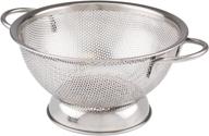 🍝 tovolo 1.5 quart stainless steel colander: loop handles, rust-resistant strainer for pasta, veggies & more logo