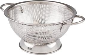 img 4 attached to 🍝 Tovolo 1.5 Quart Stainless Steel Colander: Loop Handles, Rust-Resistant Strainer for Pasta, Veggies & More