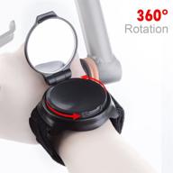 🚴 enhance cycling safety with jookki rear view bicycle helmet mirror - 360° adjustable wrist mirror! logo