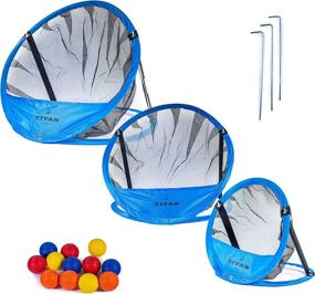 img 4 attached to 🏌️ Enhance your Golf Chipping Skills with the Titan Teacher Golf Chipping Net - 3 Sizes, 12 Foam Balls, Multiple Targets, and Portable Collapsible Design - Includes Carrying Case and Gift Box