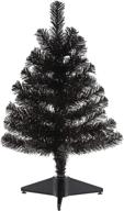 hallmark keepsake 18-inch mini black christmas tree, tabletop halloween decor, miniature logo