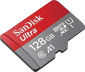 img 1 attached to 📷 128GB SanDisk SDSQUAR-128G-GN6MN Micro Ultra Memory Card - Compatible with Samsung Galaxy A10, A20, A70 Cell Phone Class 10 - Bundle with (1) Everything But Stromboli MicroSD and SD Card Reader