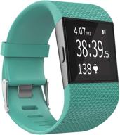 📌 kingacc replacement band strap for fitbit surge watch fitness tracker - original wrist band accessories, available in small & large sizes logo