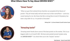 img 2 attached to Запущенный сывороточный протеин Driven WHEY - Зеленое питание: Порошок высокого качества с превосходным вкусом. Усиленное содержание 23 г белка, обогащенное ВСАА и пищевыми ферментами (Шоколадный молочный коктейль, 2 фунта)