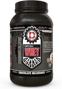 img 4 attached to Driven WHEY - Grass Fed Whey Protein Powder: High-Quality, Tasty Protein Shake- Boost Muscle Recovery with 23g Protein, Enhanced with BCAA and Digestive Enzymes (Chocolate Milkshake, 2 lb)