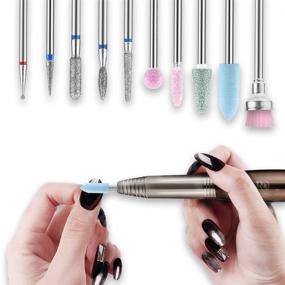 img 2 attached to Cuticle Clean Nail Drill Bits