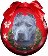 pit bull christmas ornament personalize логотип