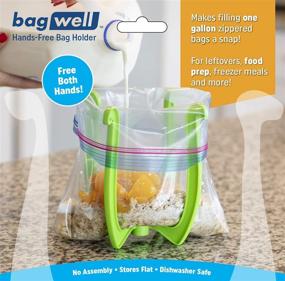 img 3 attached to Sealable Bag Holder for 1 Gallon Storage Bags - Efficient Bagging Solution