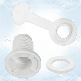 img 1 attached to 🧊 Honoson Triple Snap Drain Plug Cooler Plug Assembly - Replacement Cooler Drain Plug with 1.1 Inch/ 2.8 cm Shaft Length - White Color