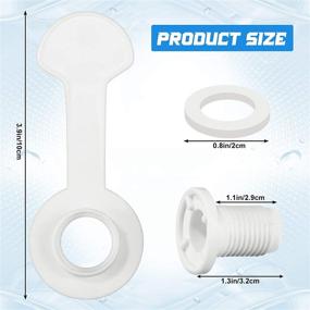 img 3 attached to 🧊 Honoson Triple Snap Drain Plug Cooler Plug Assembly - Replacement Cooler Drain Plug with 1.1 Inch/ 2.8 cm Shaft Length - White Color