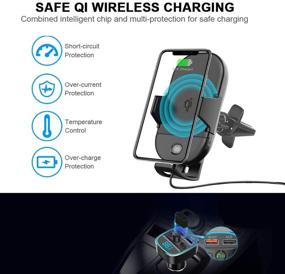 img 2 attached to 🔌 Lorima Cup Holder Wireless Car Charger - 15W Qi Charger for iPhone, Samsung, and Other Qi-enabled Smartphones with Air Vent Phone Holder