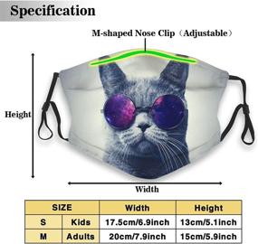 img 3 attached to 🐱 Washable Cute Animal Cat Face Mask - Breathable & Reusable Balaclava for Adults: Optimize Your Search!