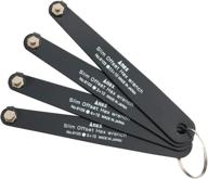 🔧 anex ultra low profile offset allen wrench set 4 piece: 90 degree straight slim plate for tight spaces, made in japan - black: an ultimate tool for precision work logo