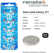 🔋 renata 371 sr920sw: high-performance zero mercury electronic batteries - pack of 2 logo