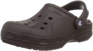 👞 crocs unisex ralen lined black men's mules & clogs: comfortable and stylish shoes logo