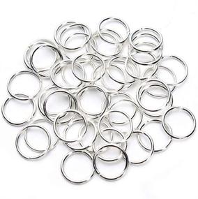 img 1 attached to Premium Stainless Steel Closed Open Jump Rings Connecters Set 🔗 - 1 Box Assorted Sizes (1450PCS) for DIY Jewelry Making (Silver)