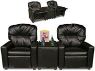 dozydotes theater seating black leather logo