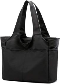 img 4 attached to Wxnow Women's Waterproof Nylon Tote Bag - Multi-purpose Handbag, Purse, and Shoulder Shopping Bag