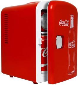 img 4 attached to 🥤 Coca-Cola Classic Portable Mini Fridge Cooler/Warmer – Ideal for Home, Dorm, Car, Cosmetics, ETL Listed