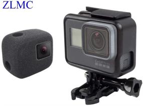 img 2 attached to 🎤 ZLMC Foam Windslayer Windscreen Case: Ultimate Audio Recording & Protective Storage for GoPro Hero 5, 6, 7 Black Cameras