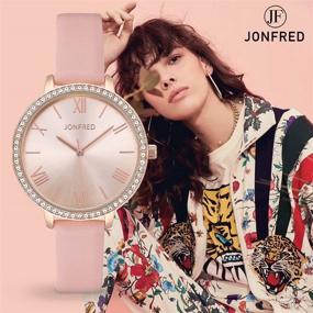 img 2 attached to JONFRED Wristwatch Waterproof Bracelet Band Pink