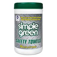 🧻 simple green 13351 safety towels: convenient 75-count canister for hassle-free cleaning logo