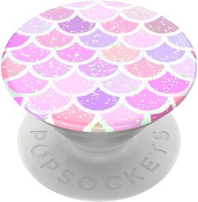 img 4 attached to 📱 Улучшите захват телефона и планшета с блестящими черными PopSockets: заменяемым верхним PopGrip