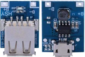 img 3 attached to 🔋 10 шт. Модуль повышающего напряжения 5 В 1A с батареей лития с защитой от заряда 134N3P - Зарядное устройство DIY с USB и Micro USB портом, светодиодный дисплей