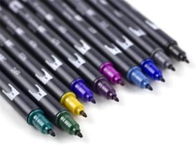 img 1 attached to ✒️ Tombow Pen Bohemian Dual Brush Markers - 10-Pack Set, 10 Pieces