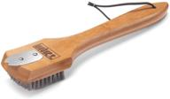 weber 6463 12-inch bamboo grill brush for 🍖 superior cleaning and long-lasting use, in elegant brown shade logo