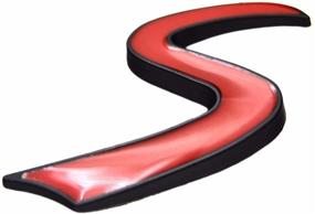 img 2 attached to 🔴 Стильная черная металлическая ограничительная красная буква S решетка радиатора с эмблемой для MINI Cooper R50 R53 R55 R56 R57 R59 F56 F55
