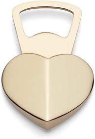 img 2 attached to 🍾 Metallic Kate Spade Park Circle Heart Bottle Opener, Lightweight 0.35 LB