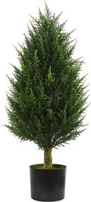 img 3 attached to 🌲 Authentic Nearly Natural Artificial Cypress Tower Tree | UV Resistant Indoor/Outdoor Greenery, 3 feet