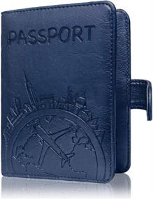 img 3 attached to Кожаный дорожный кошелек с обложкой для паспорта
