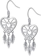 серьги sterling catcher feather forever earrings логотип