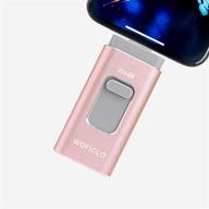 💖 256gb pink flash drive for iphone - woficlo photo stick for efficient photo storage and transfer (compatible with ios/android/pc) logo