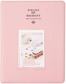 img 4 attached to 📸 128-Pocket Pink Mini Photo Album Book for Instax Fujifilm Polaroids HP Sprocket 2x3 Inch Pictures Fuji Photos