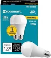 efficient and dimmable: ecosmart 8 pack 100w 1680 lumens логотип