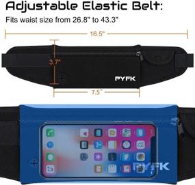 img 3 attached to 🏃 PYFK Running Belt Waist Pack - Hands-Free Fanny Pouch for Runners- iPhone 6/7 Plus Hiking Gear for Men and Women